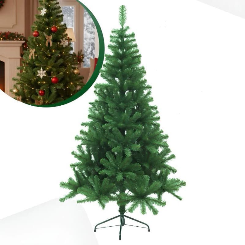Arvore De Natal 150cm 260 Galhos Verde Tradicional Pinheiro Decoração Natal Alta Qualidade 1,5m