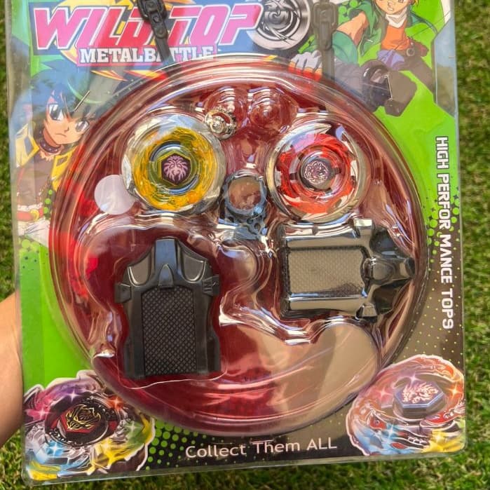 Kit 2 Beyblade Metal Com Led  2 Lançadores  Arena Para Combate Kit Completo Beyblade