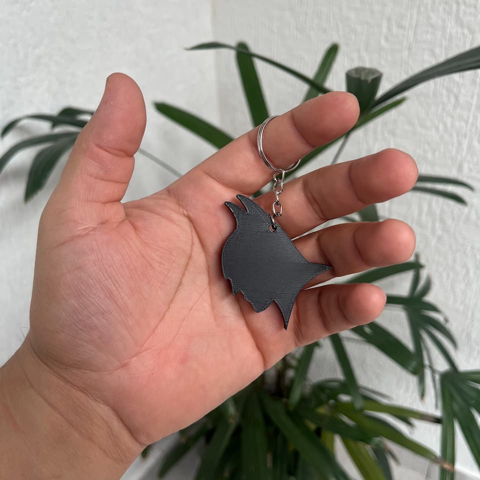 Chaveiro Batman minimalista herói lembrancinha brinde aniversário festa