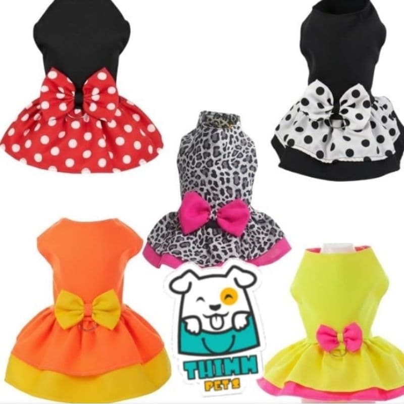 Roupa Pet, vestido para cachorro e gatos