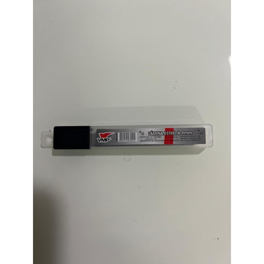 LAMINA DE ESTILETE 9MM COM 10 LAMINAS