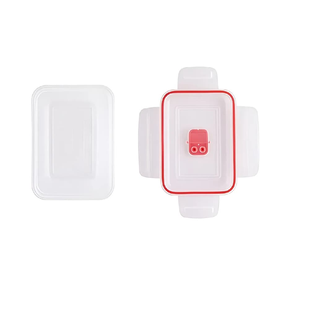 Conjunto Kit 3 Potes Herméticos Com Trava Mantimento Para Freezer Marmita Alimentos