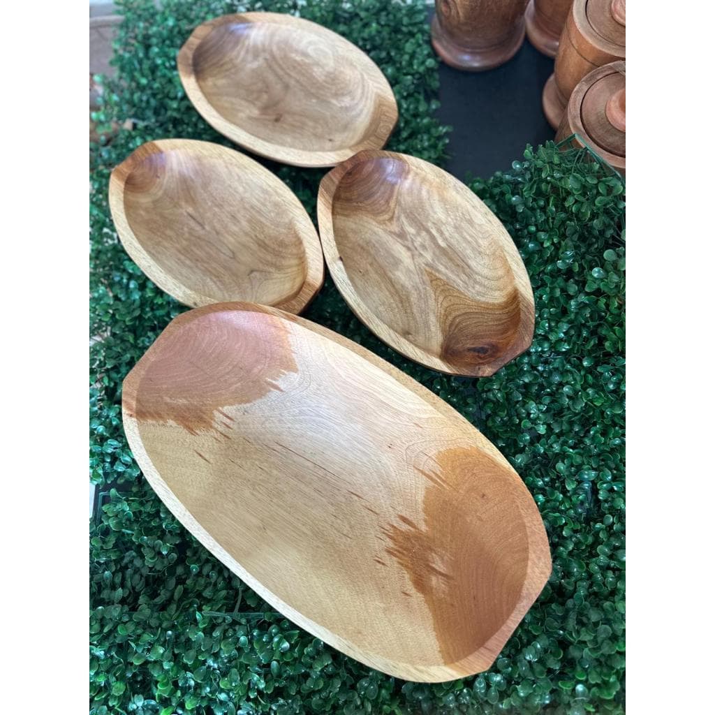 Kit de 4 gamelas de madeira