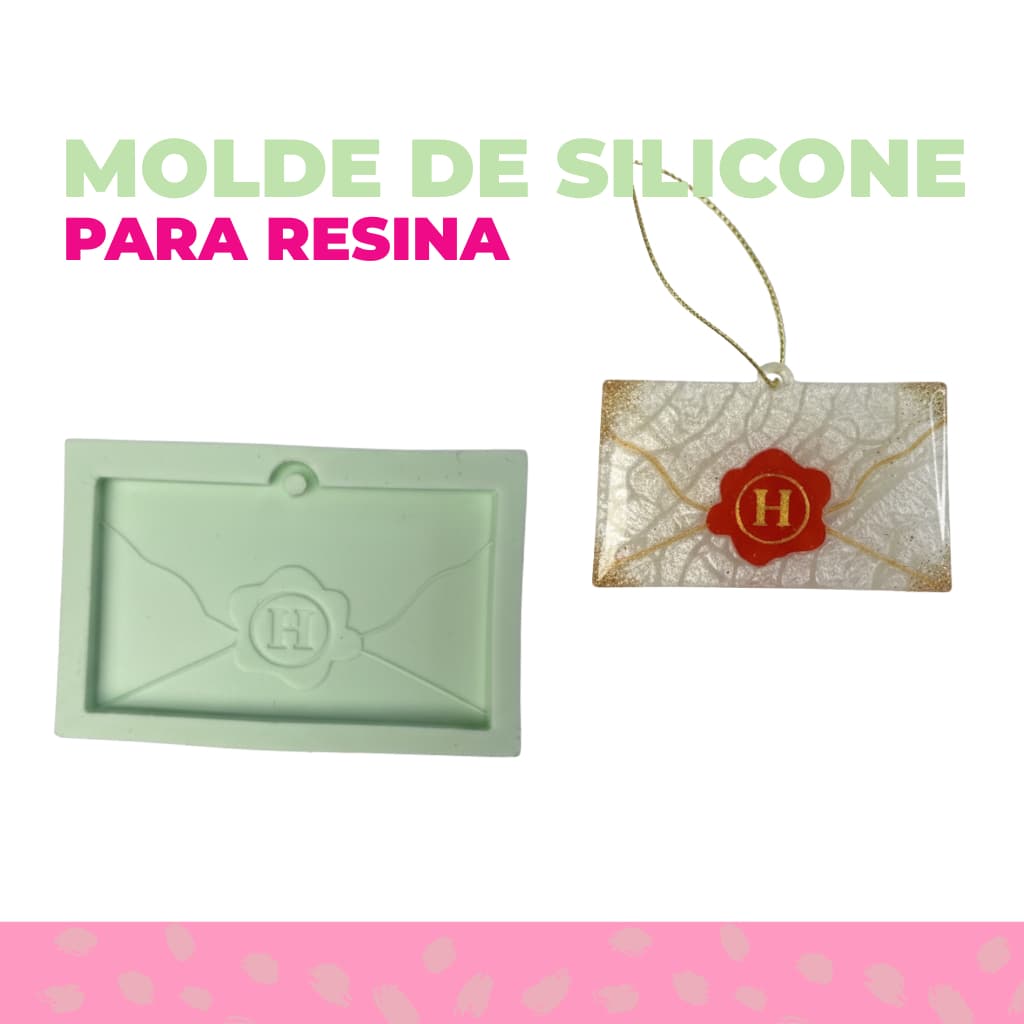 MOLDE DE SILICONE HARRY POTTER | CARTA MÁGICA - CLÁSSICO E DELICADO