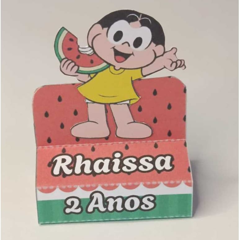 Porta Bis Duplo com Aplique Personalizado Magali  - Porta bis duplo turma da mônica - Festa infantil