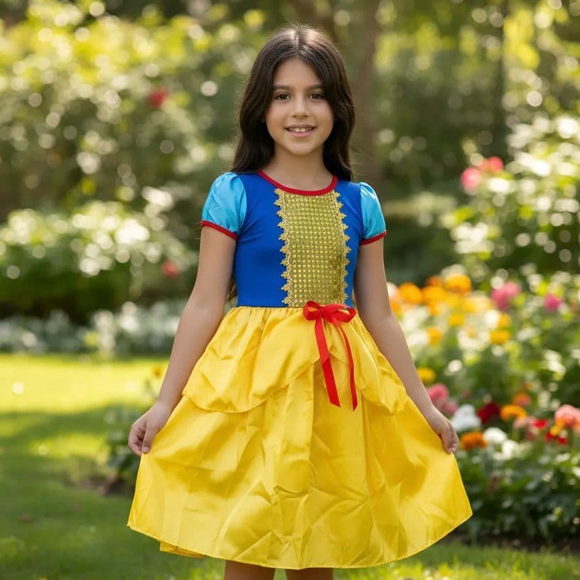 Fantasia Infantil Branca De Neve Festas Meninas