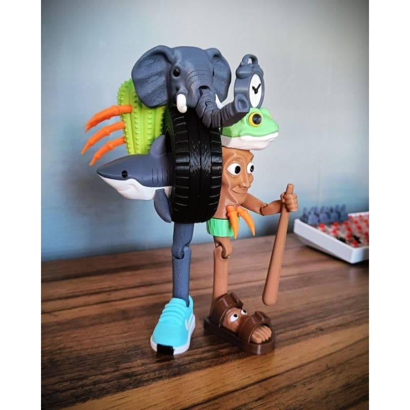 Roblox La Grande Combinazione brinquedo articulado Brainrot presente para crianças decoração quartos