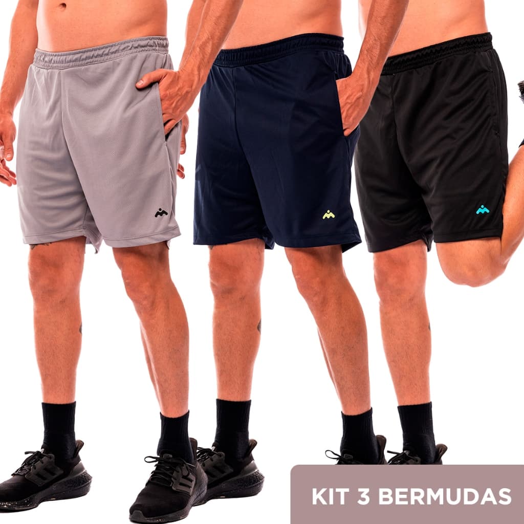 Bermuda Dryfit Losango para Treino Corrida Confortável ST108-CP1