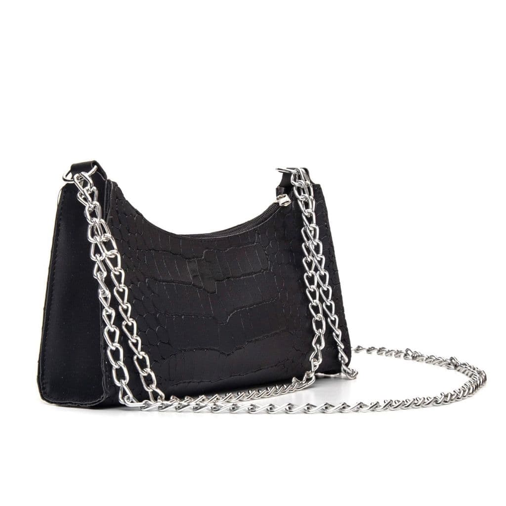 Bolsa Feminina Crossbody de Corrente Dupla de Lado e Ombro Transversal Festa