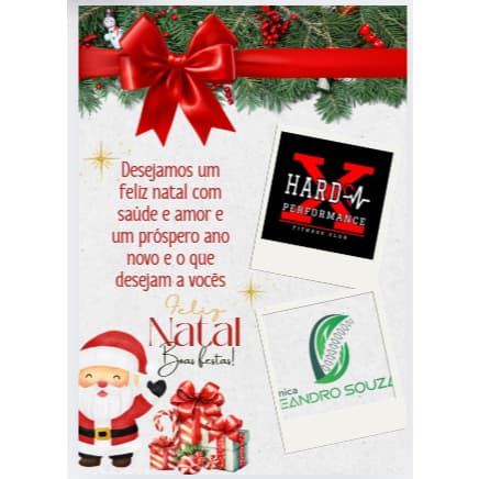 Cartão PERSONALIZADO agradecimento natal | card natalino |