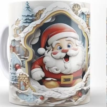 Caneca de natal para presente.