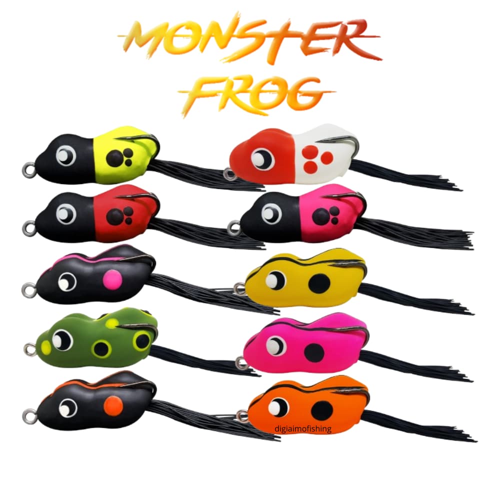 Isca Artificial Monster Frog Matadeira 4,8cm 10,5g Pesca Traíra Sapo Sapinho Borracha Frog Sapinho