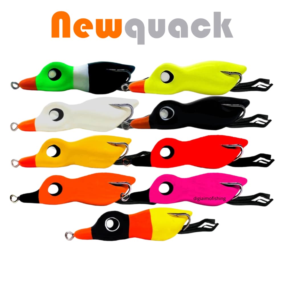Isca Artificial New Quack Frog Matadeira 7,7cm 12,6g Pesca Traíra Pato Patinho Sapo Sapinho Frog