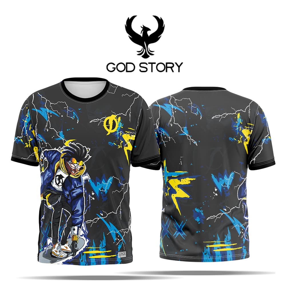 Camiseta SUPER SHOCK Masculino Unissex Japão Premium simples Dry fit premium