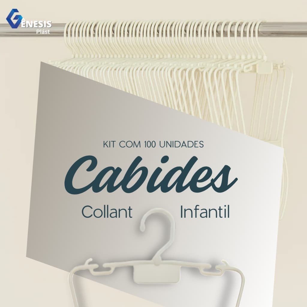 Kit 100 Cabide Silhueta Collant Infantil Branco Organizar Lojas Closet Conjuntos Praia