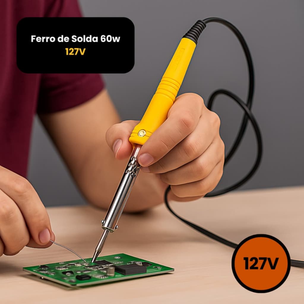 Ferro de Solda Potencia Ajustável Profissional 40w até 480°c Graus 127V