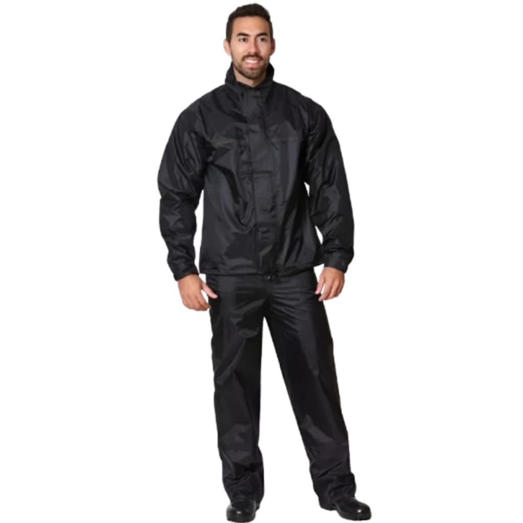 Conjunto Motoqueiro Motociclista Impermeável Nylon Calça Ca 47766 E Jaqueta Ca 47767 Epi Segurança