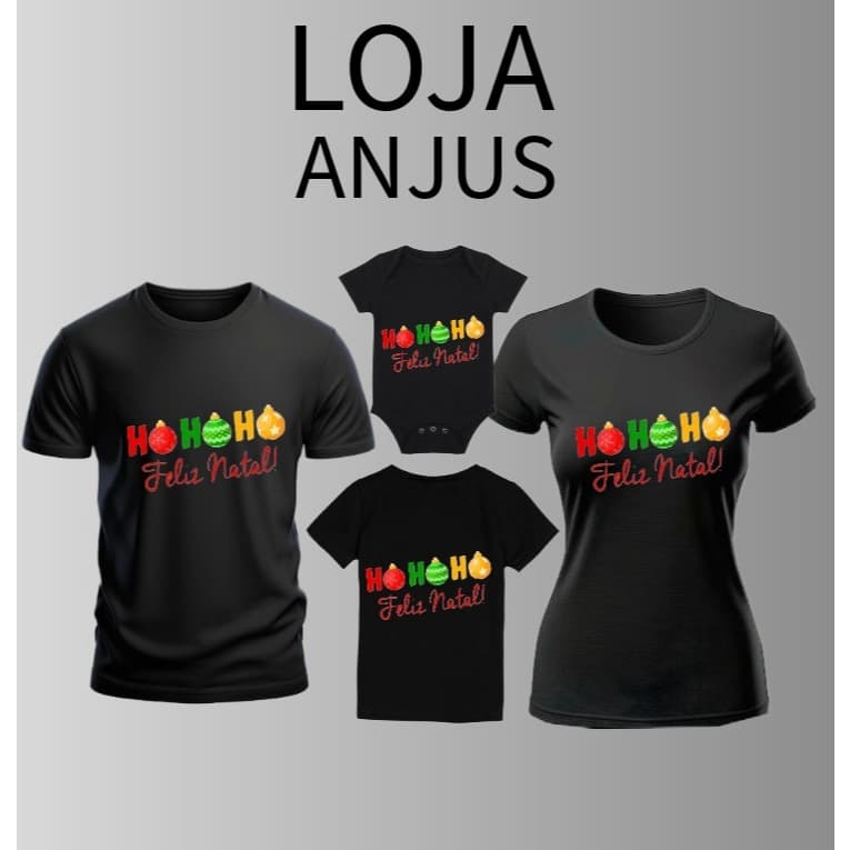 kit familia 3 ou + 1peça personalizados feliz natal p/g5 plus garanta a sua