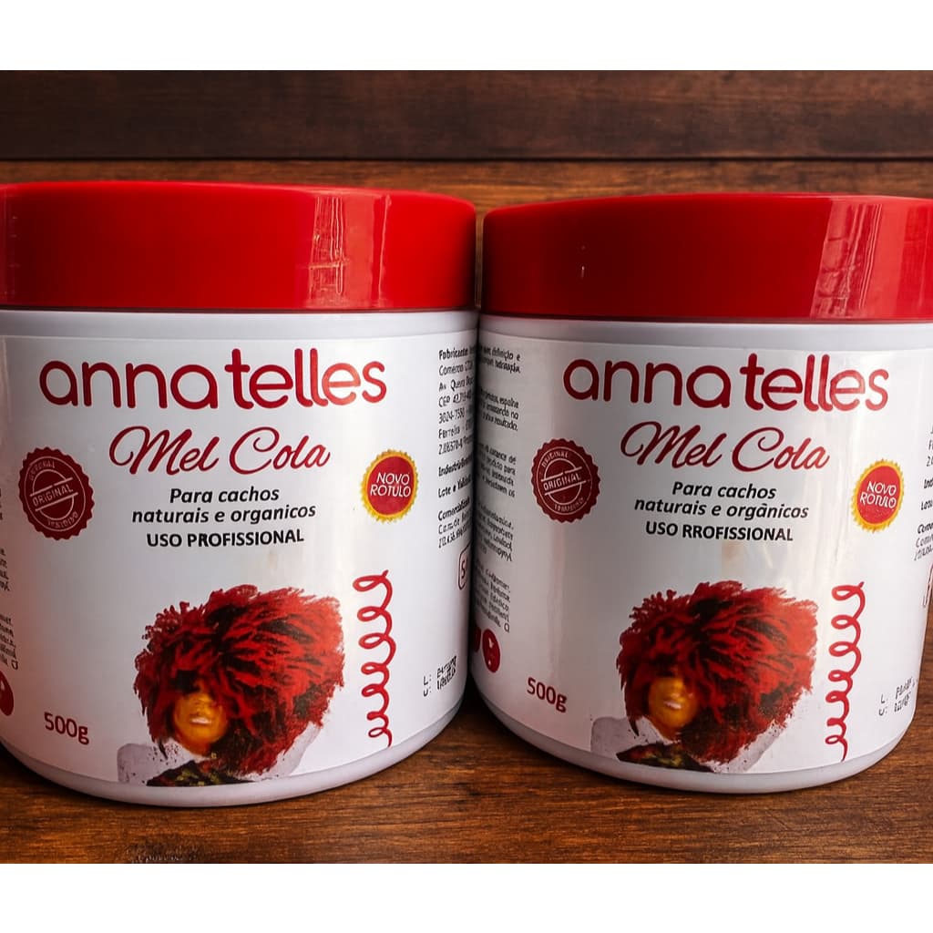 Kit 2 mel cola para cachos orgânicos e naturais