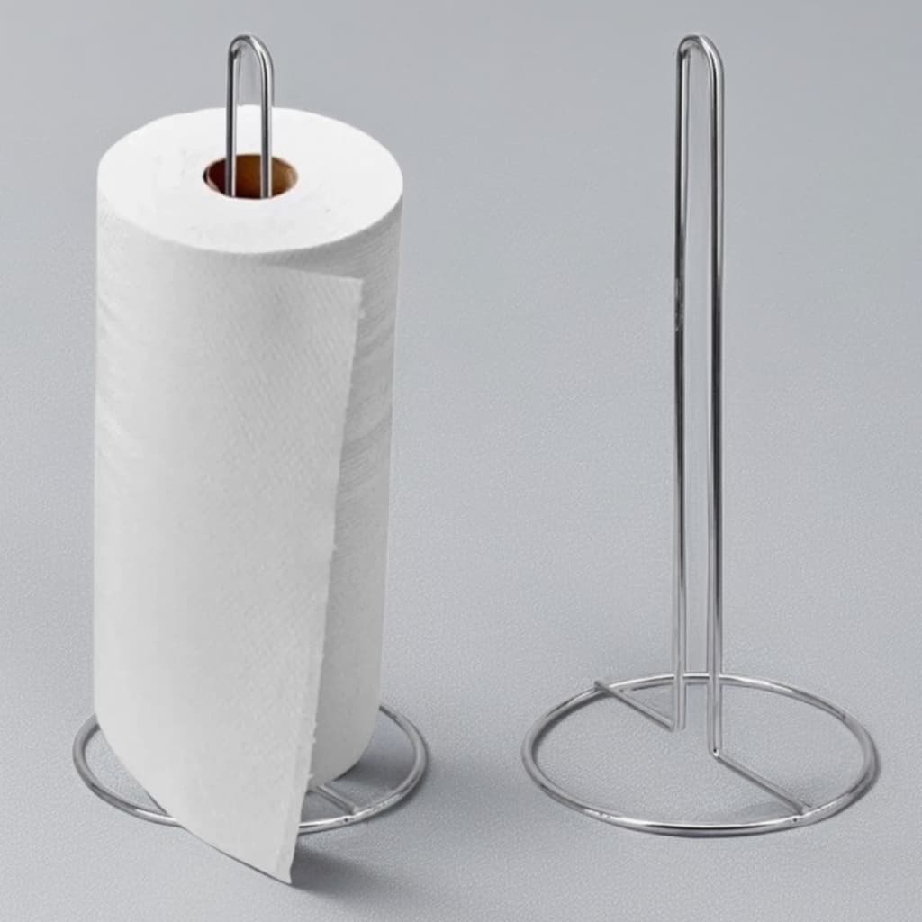 Suporte Papel Toalha Porta Rolo Papel Toalha Suporte Vertical Cromado para Guardanapo