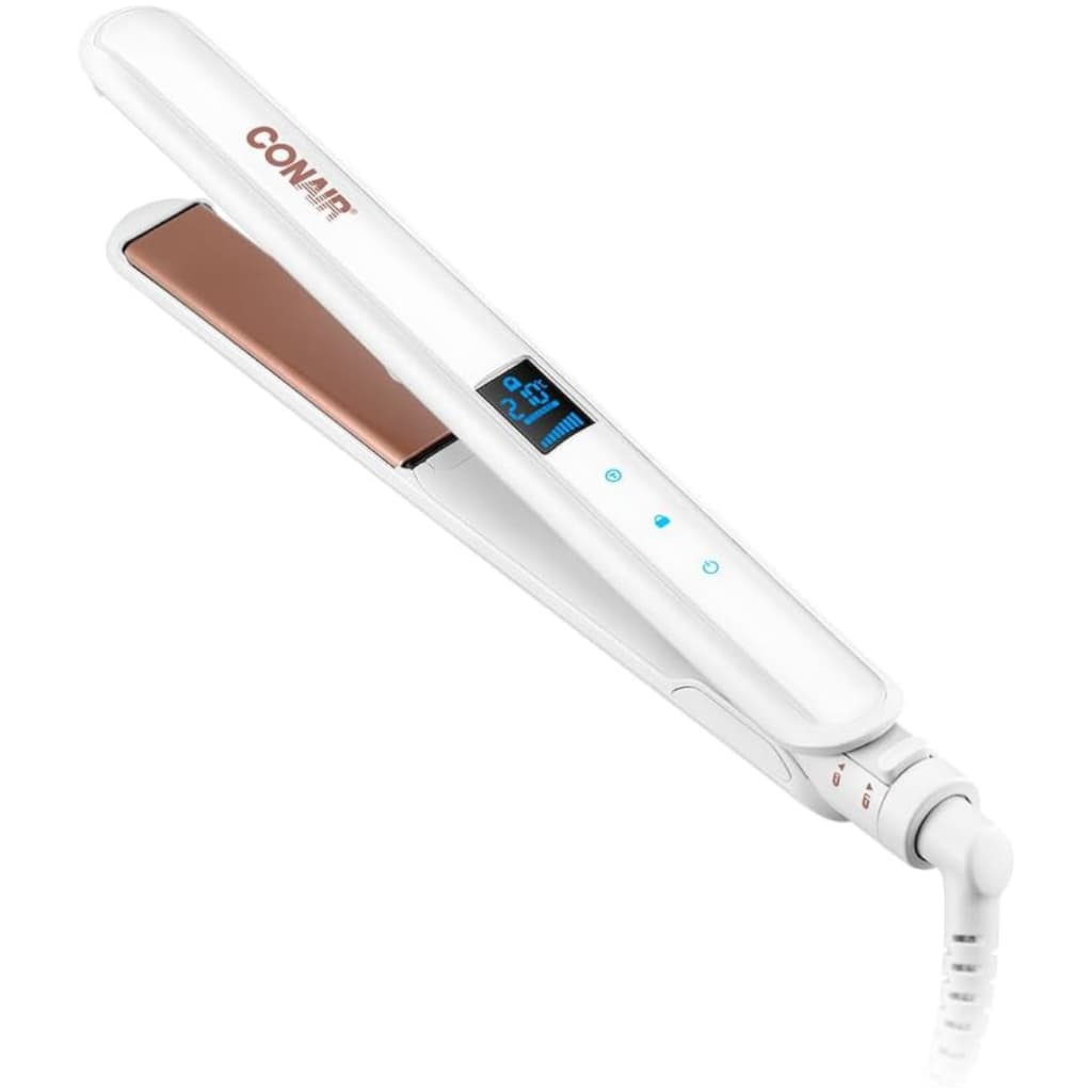Prancha Conair Double Ceramic Digital 25mm 210C Bivolt Display LCD 5 Temperaturas 50W