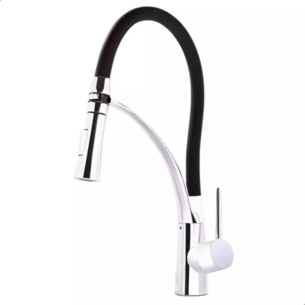 Torneira Monocomando Cor Prata Brilhante Inox 304 Metal Prateado Brilhante