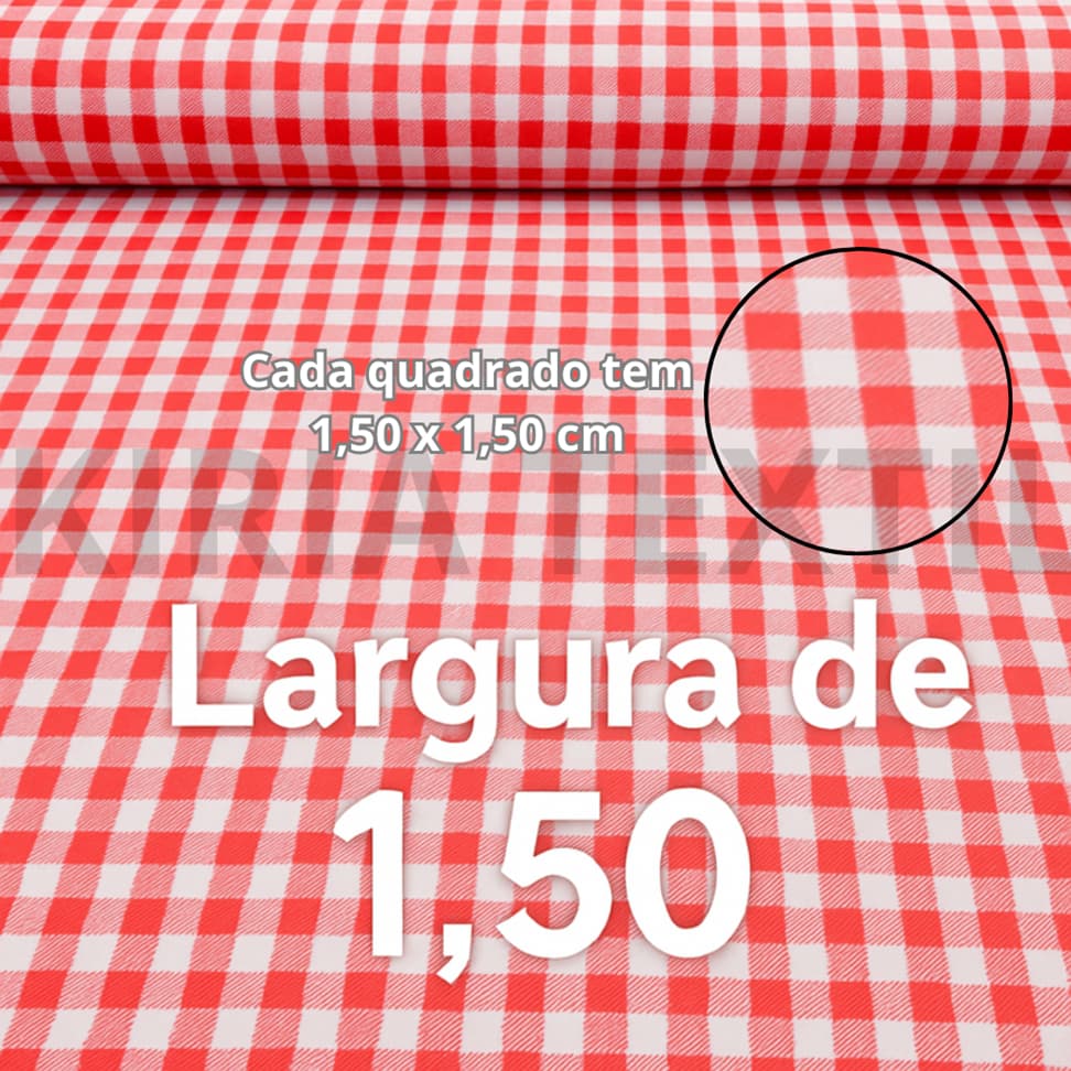 Tecido para Toalha de Mesa Xadrez Versátil para Decoração