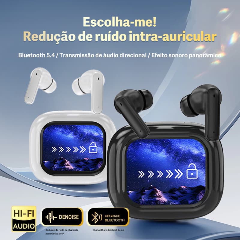 Fone de Ouvido Eardbud Bluetooth IPX4 Horas de bateria