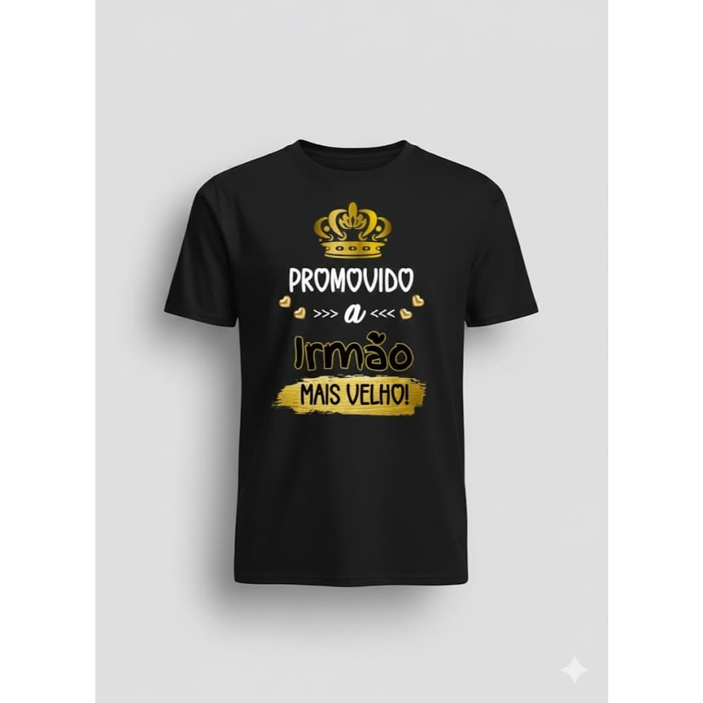 Camiseta camisa blusa Infantil Promovida a Irmão Mais Velho 100% Algodão ENVIO RAPIDO