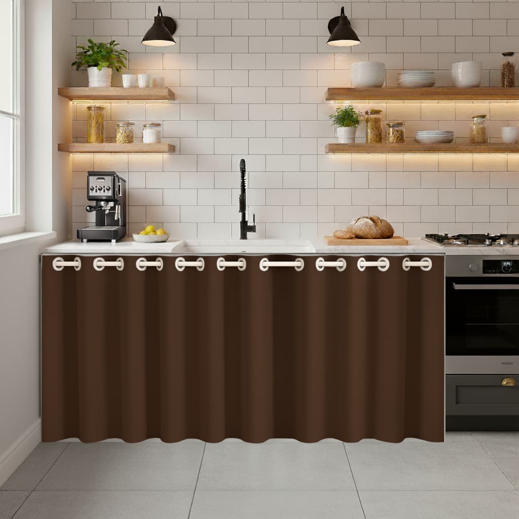 Cortina Para Pia De Cozinha Em PVC Impermeável e Antimofo 2,80M x 0,80CM ou 1,40M x 0,80CM