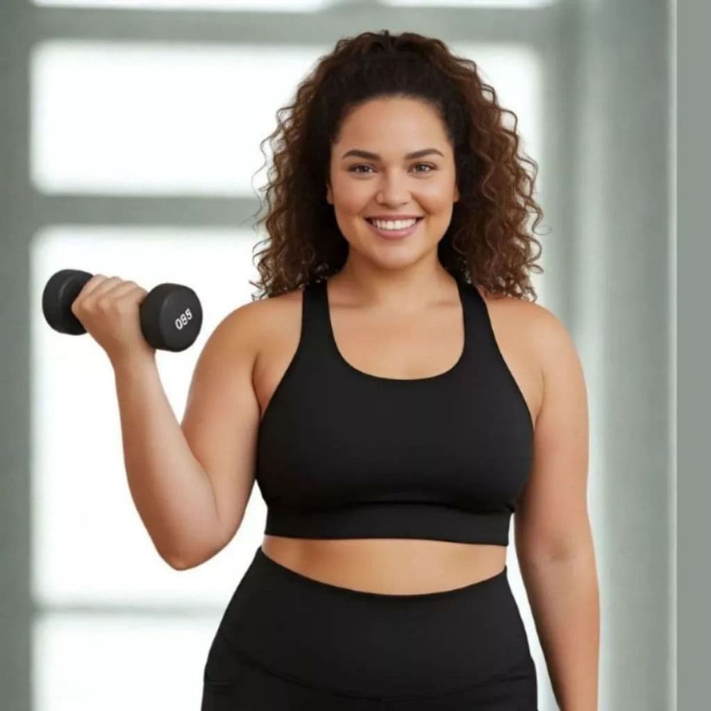 Kit 6 Top Academia Plus Size moda feminina alta sustentação  Tecido grosso Roupas Fitness Esportes
