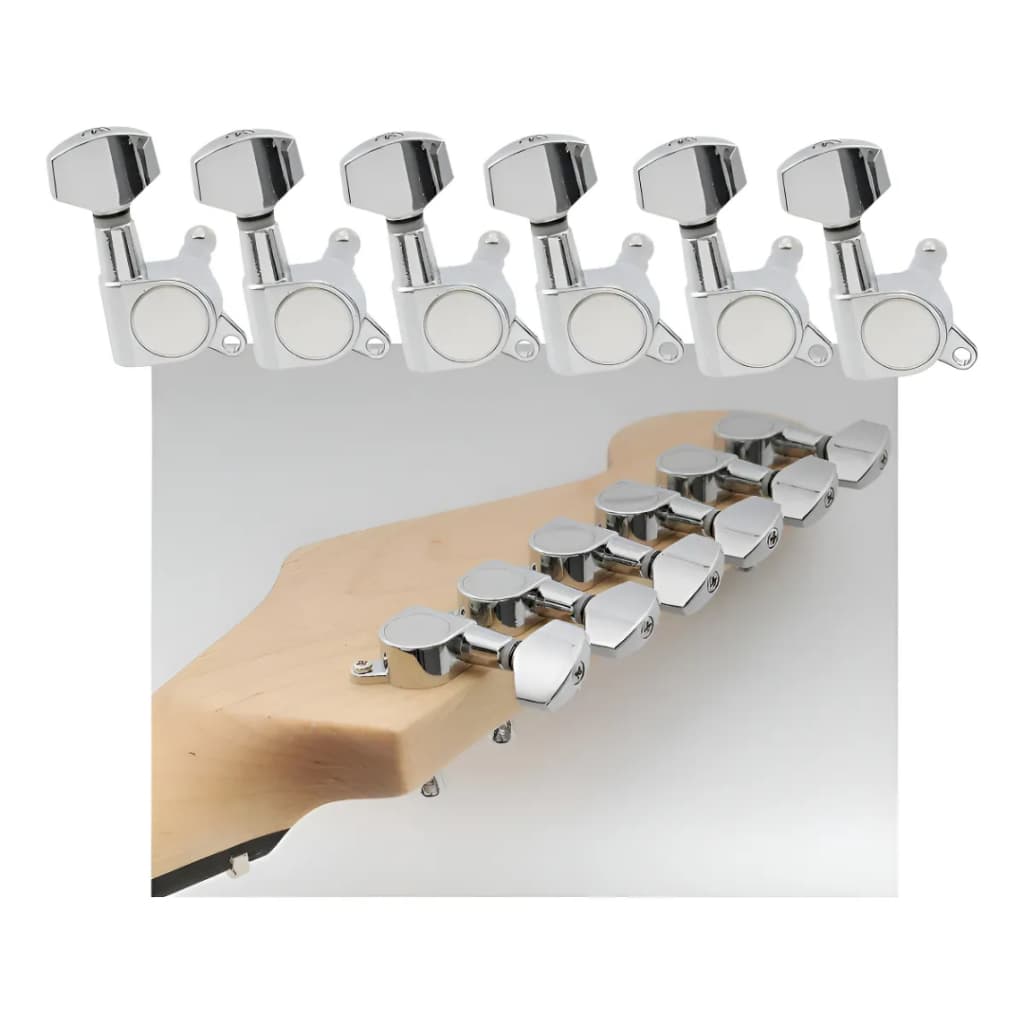 Tarraxas Blindadas Para Guitarra  6 Em Linha custon