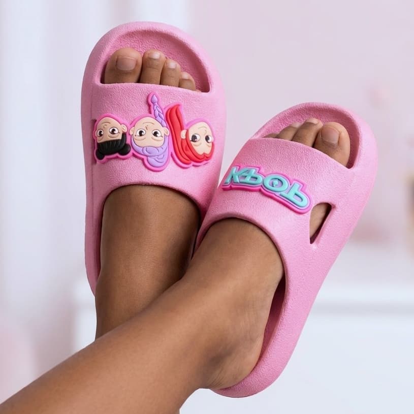 Chinelo Nuvem Infantil Menina Papete Feminina Tendência Envio Rápido