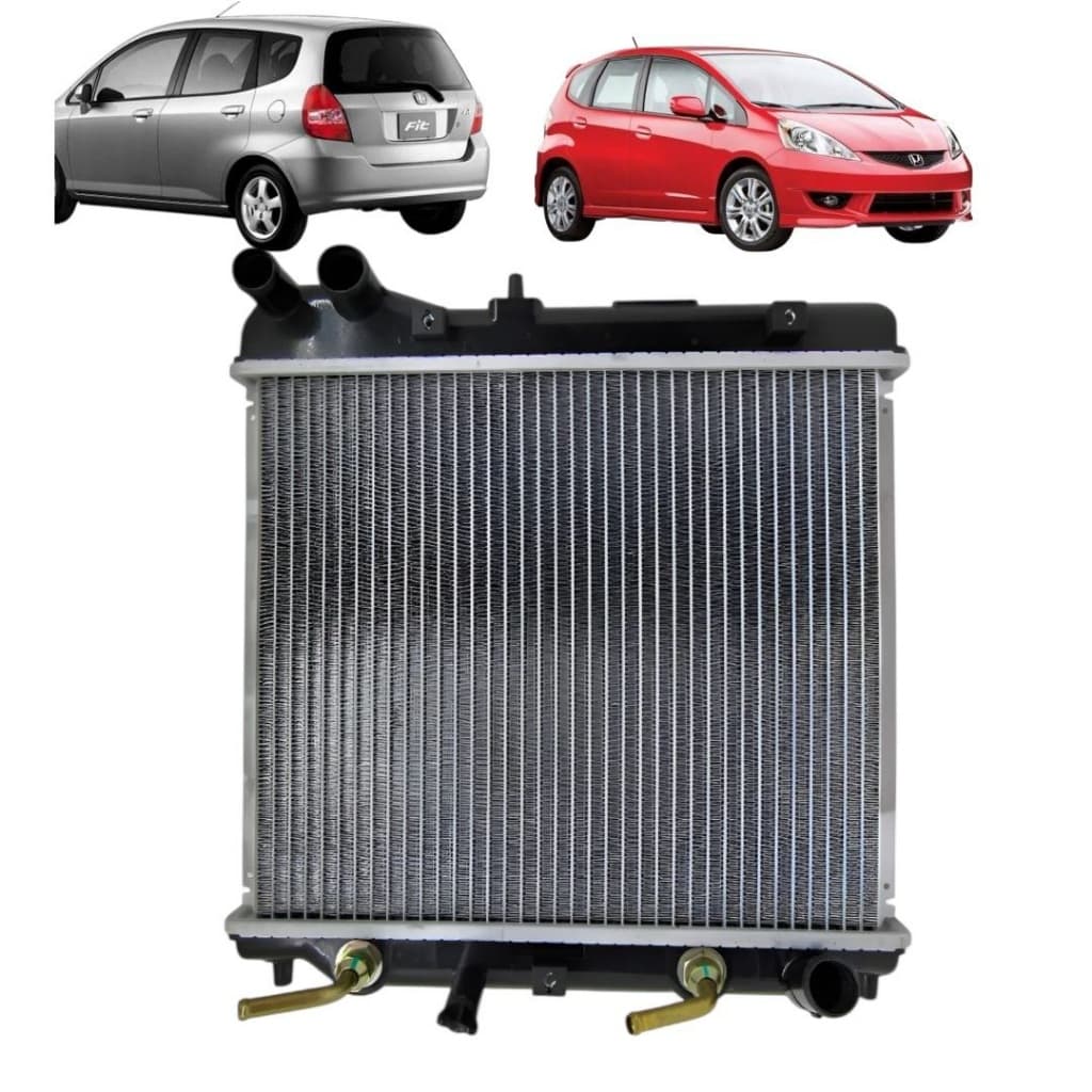 Radiador  Fit 2003 à 2008 Honda 1.4 1.5 Automatico e Manual - Brasado
