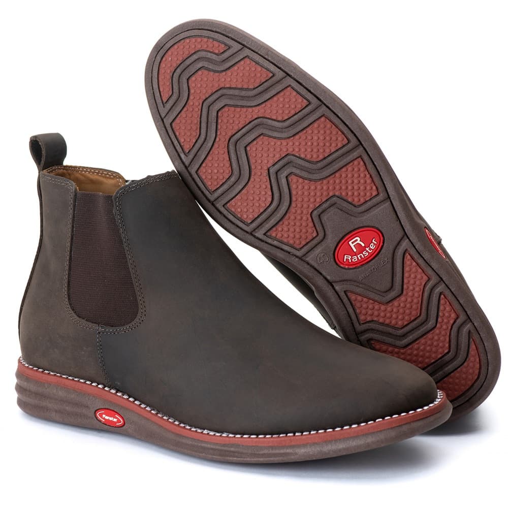 Coturno Botina Casual Ranster Masculina Conforto Resistente Cano Baixo