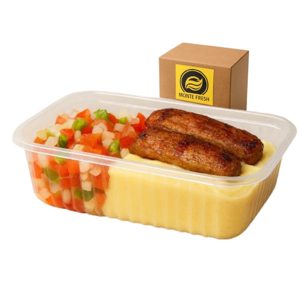 Kit Potes750ml  Hermético Com Tampa  Marmitas Fitness Saladas DESCARTAVEL 10unidades MONTEFRESH