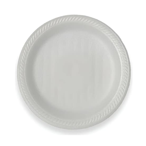 Prato Descartável Isopor 23cm – Raso – Ultratherm – Kits com 100 e 200 Churrasco Festas Eventos