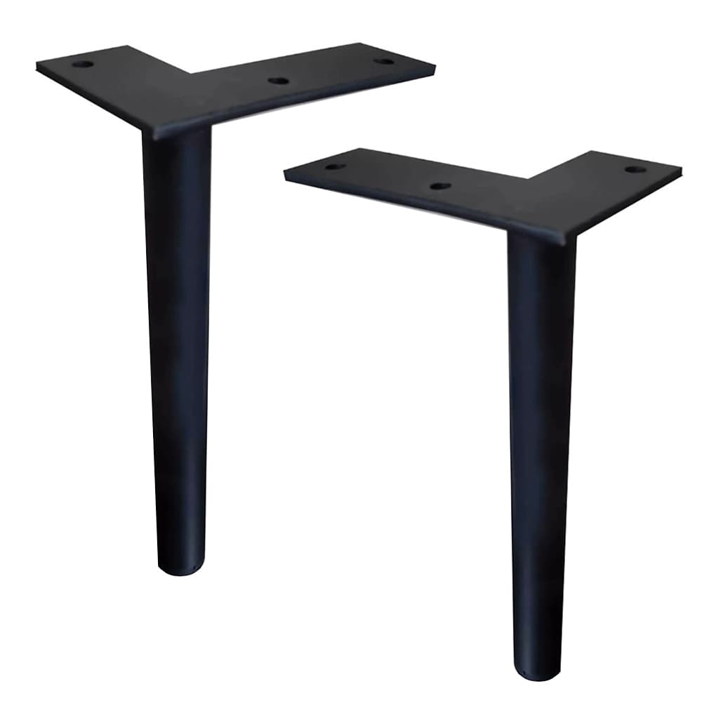 Pé Metal Preto Resistente Armário Cama Sofá - KIT 4 Unidades Resistente 200kg