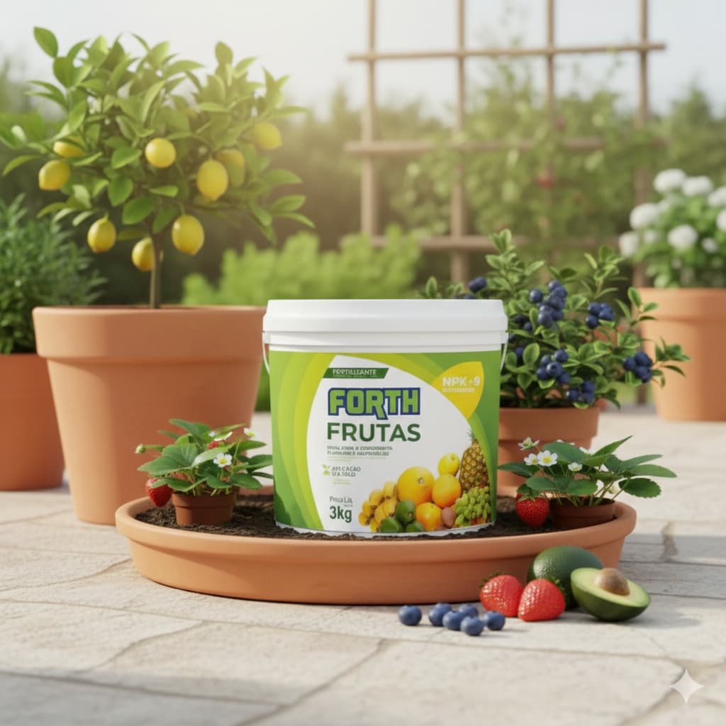 KIT Adubo Fertilizante Forth Frutas Balde Frutificação Produção NPK+ 3KG ou 400G