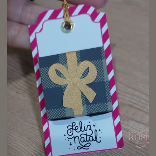 Envio Imediato Tag Natal - Mino para cliente -  Feliz Natal -  Tablet chocolate La creme Cacau Show – Papel 180g