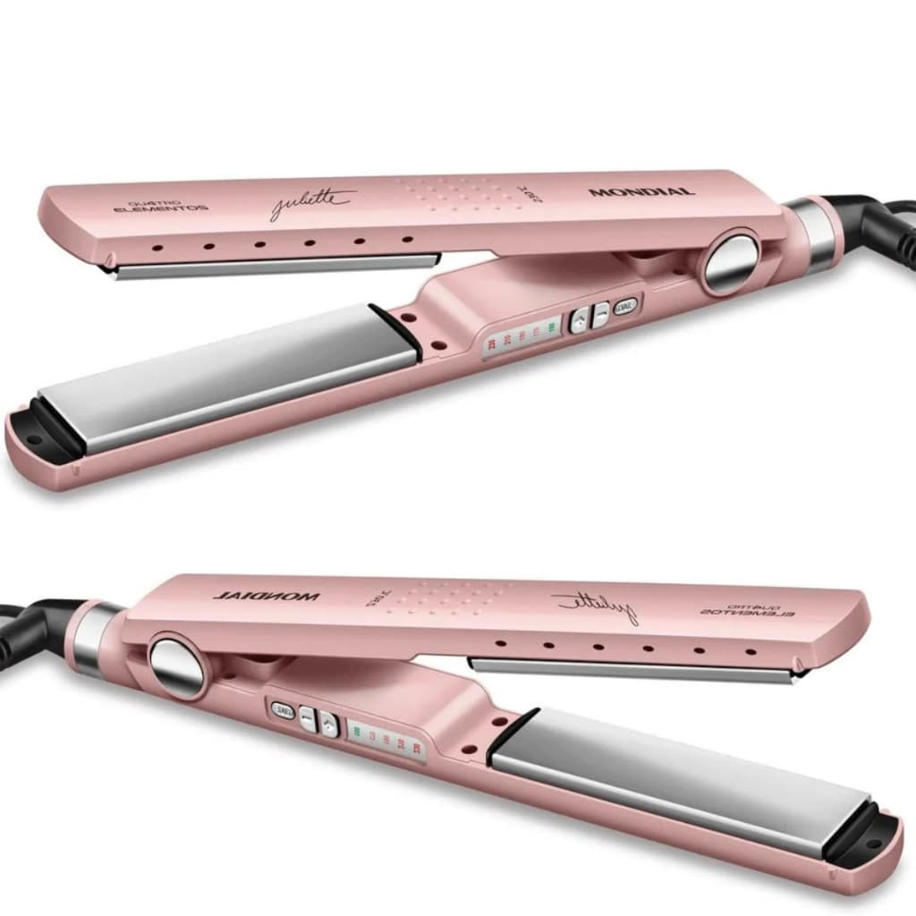 Chapinha de Cabelo Profissional 230C/450F Mondial Titanium Pro Cerâmica Progressivas e Salões de Beleza
