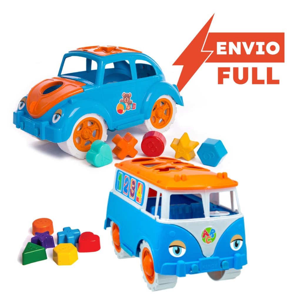 Fusca E Kombi Educativo Pedagógico Para Desenvolvimento Infantil 2 Brinquedos Para Presente