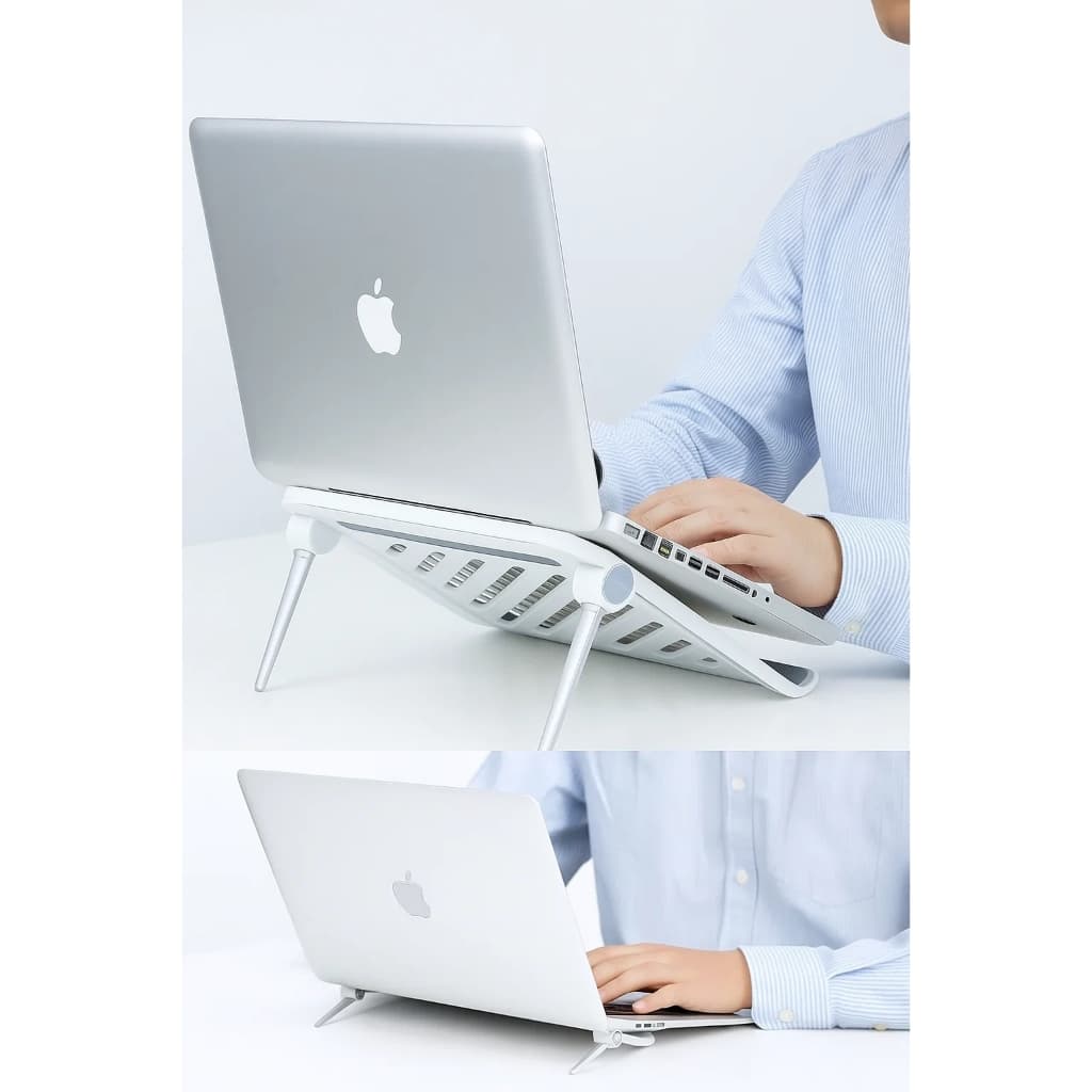 Suporte Notebook Laptop Mesa Ajustável Altura Ventilação Dobrável Portátil Estudos Trabalhos
