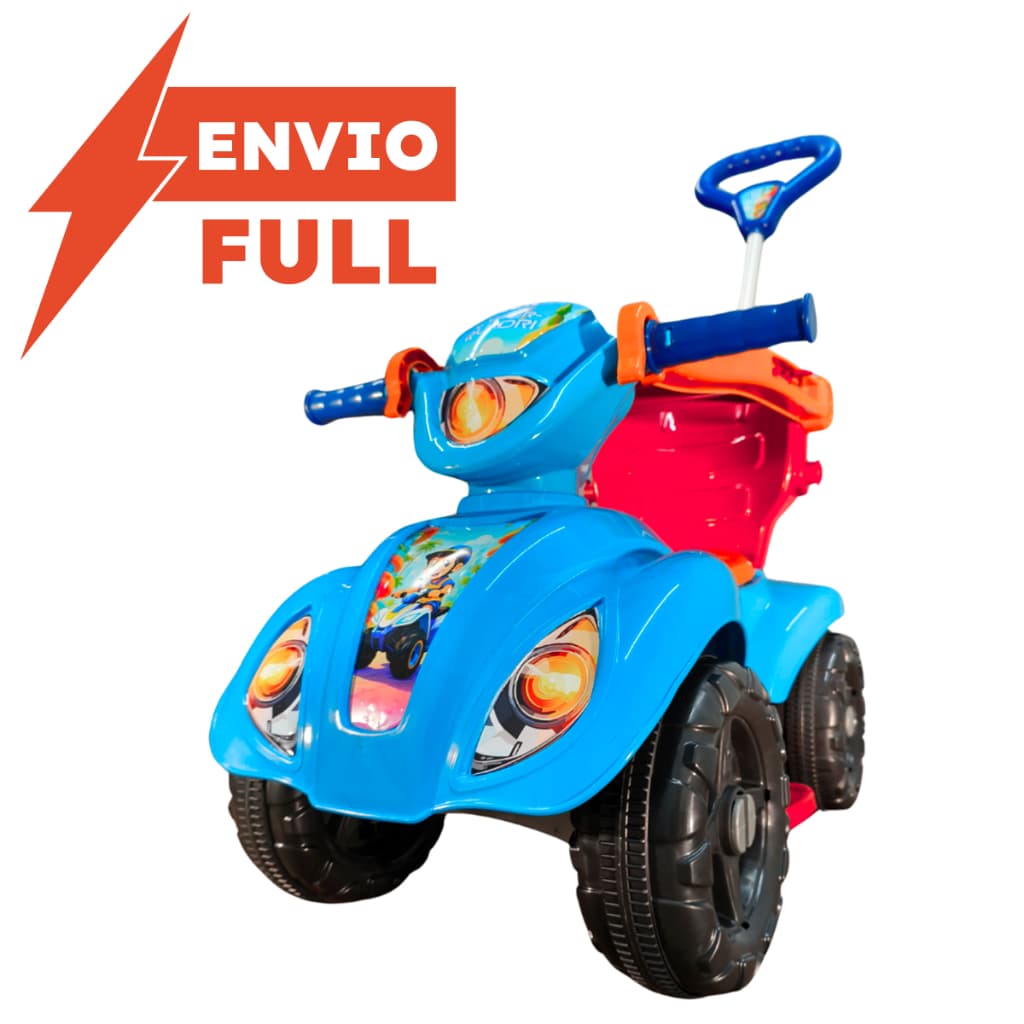 Carrinho Passeio Quadriciclo Cyber Menino 1-3 anos 30Kg Reforçado Ajustável Até 1mt De Altura