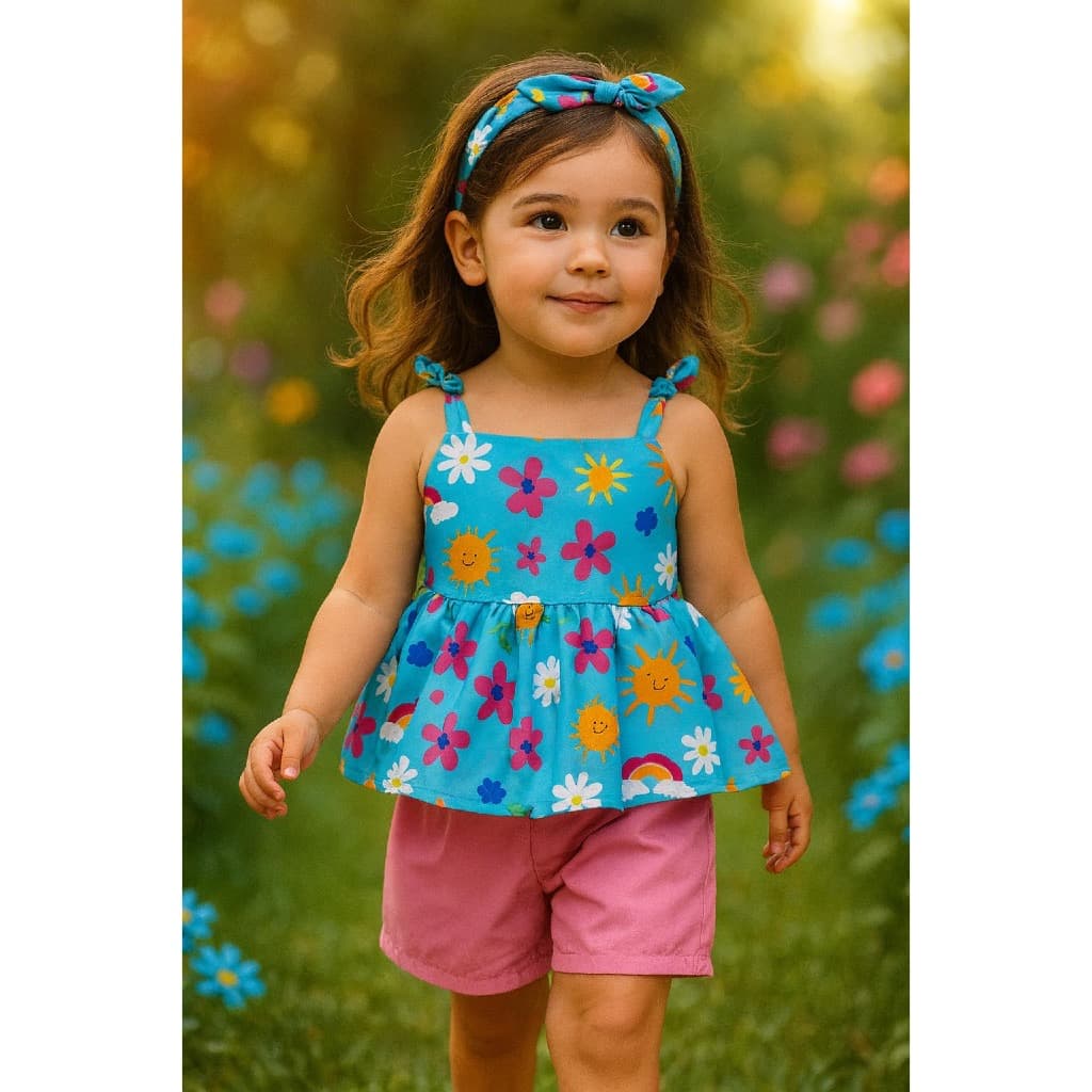 Conjunto Infantil Menina | Roupa de Menina 2, 3, 4 anos