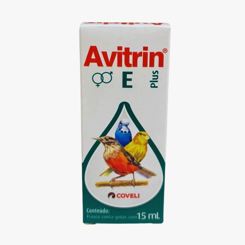Avitrin E 15ml Vitamina Essencial Para Pássaros Reprodução