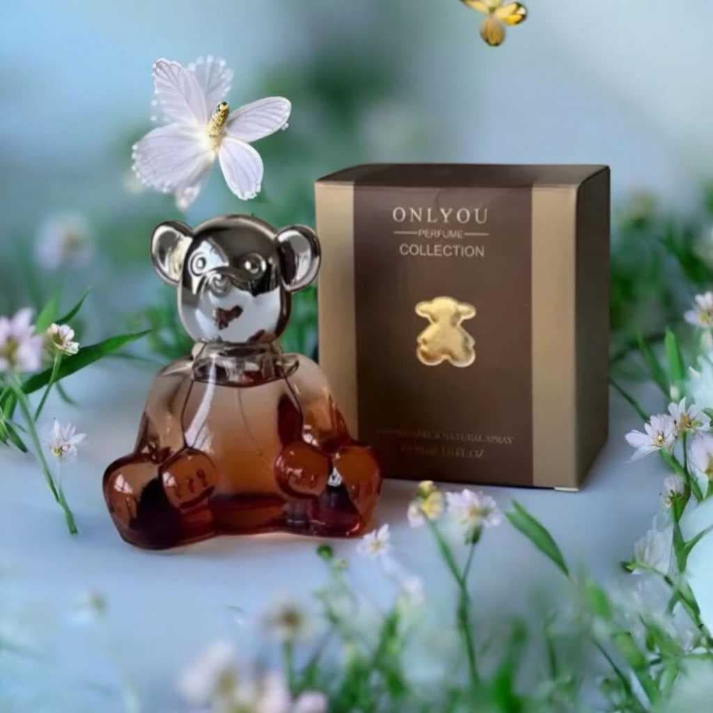 Perfume Collection - Fragrância de Luxo com Embalagem Exclusiva em Forma de Urso para Mulheres e Homens