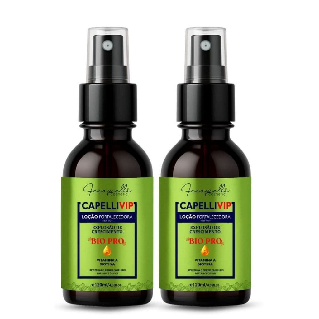Kit Minox-Vin 10 Loção Bio Pro 120ml  Fecapelli Cosmetic  Tônico Capilar com Vitamina A e Biotina (Certificação Anvisa)