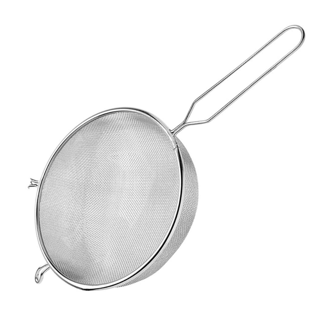 Peneira Grande 24cm Aço Inox Multiuso para Peneirar Coar e Escorrer Cozinha - Mimo Style