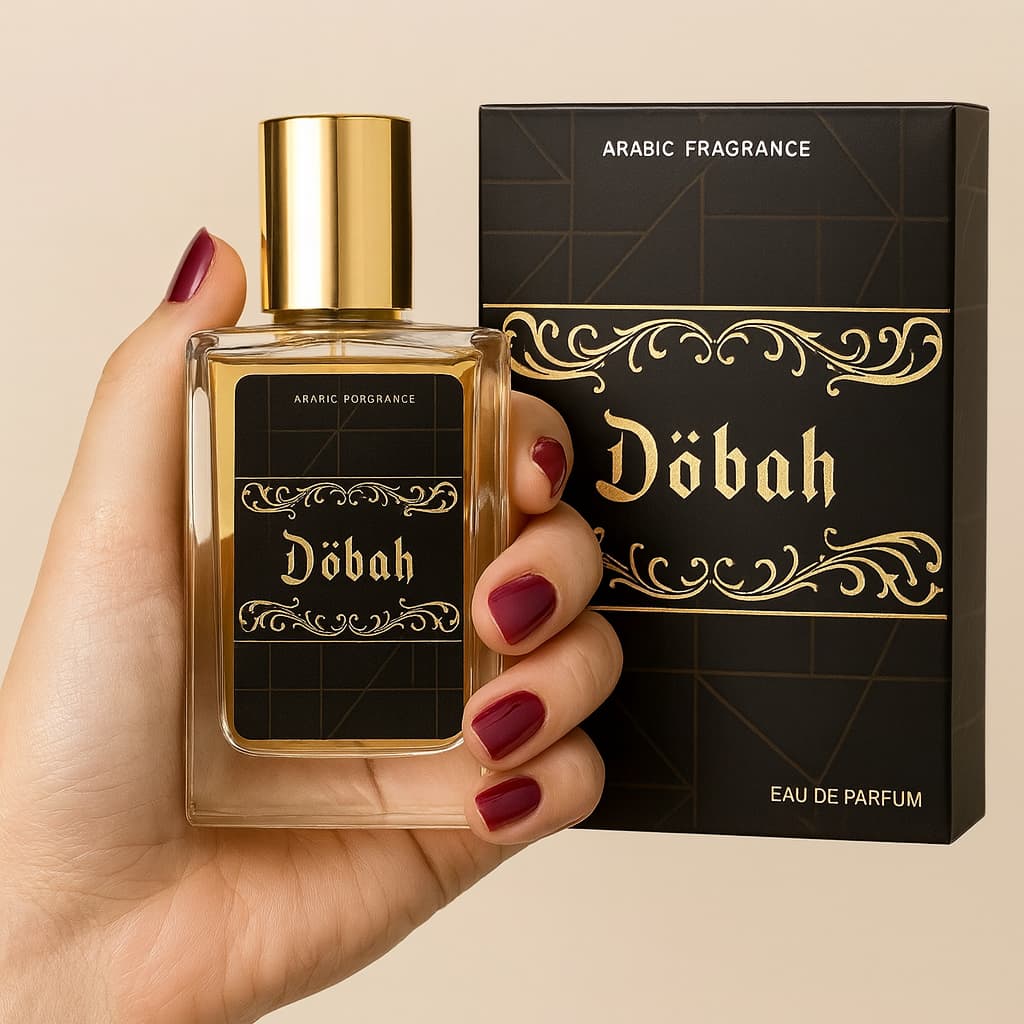 Perfume Dobah Fragrância Árabe 100ml Delicado Romântico Notas de Rosas Arabic -Inspirado MarlyDelina